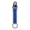 Breloc cu carabina, Everestus, 2610E18132, 158x30 mm, Poliester, Metal, Albastru