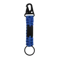   Breloc cu carabina, Everestus, 2610E18132, 158x30 mm, Poliester, Metal, Albastru