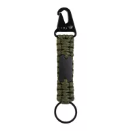   Breloc cu carabina, Everestus, 2610E18133, 158x30 mm, Poliester, Metal, Verde