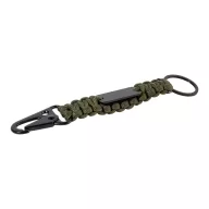   Breloc cu carabina, Everestus, 2610E18133, 158x30 mm, Poliester, Metal, Verde