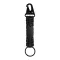 Breloc cu carabina, Everestus, 2610E18131, 158x30 mm, Poliester, Metal, Negru
