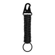   Breloc cu carabina, Everestus, 2610E18131, 158x30 mm, Poliester, Metal, Negru