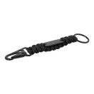Breloc cu carabina, Everestus, 2610E18131, 158x30 mm, Poliester, Metal, Negru