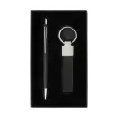 Set 2 instrumente de scris, Everestus, 2610E18925, 95x168x25 mm, Hartie, Aluminiu, Negru