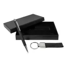 Set 2 instrumente de scris, Everestus, 2610E18925, 95x168x25 mm, Hartie, Aluminiu, Negru