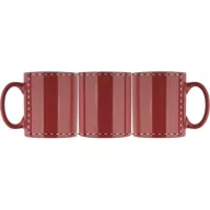   Cana, 300 ml, 120×80×95 mm, Everestus, 20FEB4856, Ceramica, Rosu, Alb