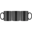 Cana, 300 ml, 120×80×95 mm, Everestus, 20FEB4854, Ceramica, Negru, Alb