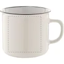 Cana vintage, 320 ml, ø90×81 mm, Everestus, 20FEB4985, Ceramica, Alb