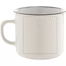 Cana vintage, 320 ml, ø90×81 mm, Everestus, 20FEB4985, Ceramica, Alb