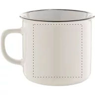   Cana vintage, 320 ml, ø90×81 mm, Everestus, 20FEB4985, Ceramica, Alb