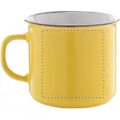 Cana vintage, 320 ml, ø90×81 mm, Everestus, 20FEB4986, Ceramica, Galben