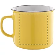   Cana vintage, 320 ml, ø90×81 mm, Everestus, 20FEB4986, Ceramica, Galben