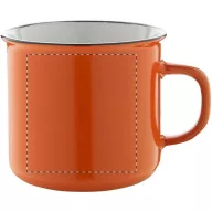   Cana vintage, 320 ml, ø90×81 mm, Everestus, 20FEB4983, Ceramica, Portocaliu