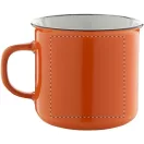 Cana vintage, 320 ml, ø90×81 mm, Everestus, 20FEB4983, Ceramica, Portocaliu