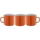 Cana vintage, 320 ml, ø90×81 mm, Everestus, 20FEB4983, Ceramica, Portocaliu