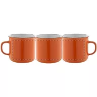  Cana vintage, 320 ml, ø90×81 mm, Everestus, 20FEB4983, Ceramica, Portocaliu