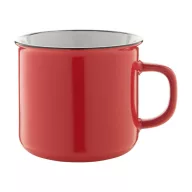   Cana vintage, 320 ml, ø90×81 mm, Everestus, 20FEB4984, Ceramica, Rosu