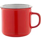 Cana vintage, 320 ml, ø90×81 mm, Everestus, 20FEB4984, Ceramica, Rosu