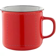  Cana vintage, 320 ml, ø90×81 mm, Everestus, 20FEB4984, Ceramica, Rosu