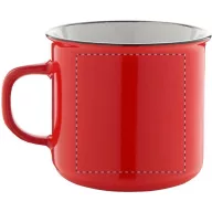  Cana vintage, 320 ml, ø90×81 mm, Everestus, 20FEB4984, Ceramica, Rosu
