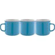   Cana vintage, 21MAR1400, 320 ml, Ø 90x81 mm, Everestus, Ceramica, Albastru
