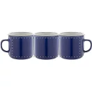 Cana vintage, 320 ml, ø90×81 mm, Everestus, 20FEB4981, Ceramica, Albastru