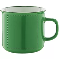   Cana vintage, 21MAR1399, 320 ml, Ø 90x81 mm, Everestus, Ceramica, Verde