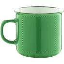 Cana vintage, 21MAR1399, 320 ml, Ø 90x81 mm, Everestus, Ceramica, Verde