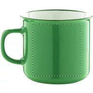   Cana vintage, 21MAR1399, 320 ml, Ø 90x81 mm, Everestus, Ceramica, Verde