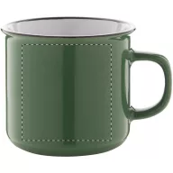   Cana vintage, 320 ml, ø90×81 mm, Everestus, 20FEB4982, Ceramica, Verde
