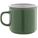 Cana vintage, 320 ml, ø90×81 mm, Everestus, 20FEB4982, Ceramica, Verde