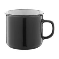   Cana vintage, 320 ml, ø90×81 mm, Everestus, 20FEB4980, Ceramica, Negru