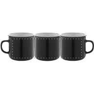   Cana vintage, 320 ml, ø90×81 mm, Everestus, 20FEB4980, Ceramica, Negru