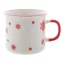 Cana 300 ml, 2401E17581, Everestus, ø90x79 mm, Ceramica, Rosu, Alb