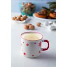 Cana 300 ml, 2401E17581, Everestus, ø90x79 mm, Ceramica, Rosu, Alb