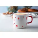 Cana 300 ml, 2401E17581, Everestus, ø90x79 mm, Ceramica, Rosu, Alb