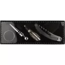 Set 4 accesorii vin, 223×80×30 mm, Everestus, 20FEB17223, Otel inoxidabil, Argintiu