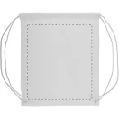 Saculet cu snur tip rucsac, 350×410 mm, Everestus, 20FEB5713, 190T Poliester, Alb