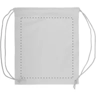   Saculet cu snur tip rucsac, 350×410 mm, Everestus, 20FEB5713, 190T Poliester, Alb