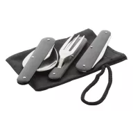   Set 3 tacamuri, 21MAR2440, 110x70x20 mm, Everestus, Otel, Poliester, Negru