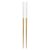 Set 2 betisoare, 21MAR2447, 225 mm, Everestus, Bambus, Alb