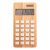 Calculator birou, Everestus, 21OCT0179, 170 x 90 x 15 mm, Bambus, Plastic, Natur
