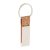 Breloc dreptunghiular, 2401E16985, Everestus, 59x18x6 mm, Pluta, Piele ecologica, Natur
