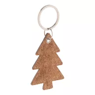   Breloc brad de Craciun, 2401E17406, Everestus, 50x74x6 mm, Pluta, Piele ecologica, Natur