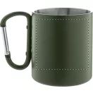 Cana 300 ml, 2401E17633, Everestus, ø75x89 mm, Otel, Aluminiu, Verde