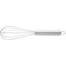 Egg whisk, ø50×255 mm, Everestus, 20FEB11125, Otel inoxidabil, Argintiu
