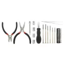 Set scule 25 piese, 21MAR2820, 130x17x30 mm, Everestus, Aluminiu, Negru