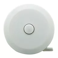   Ruleta 1 metru cu buton push, 21MAR1643, Ø 50x14 mm, Everestus, Plastic, Alb