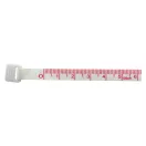 Ruleta 1 metru cu buton push, 21MAR1643, Ø 50x14 mm, Everestus, Plastic, Alb