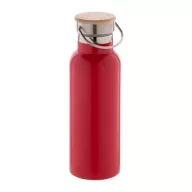   Termos, Everestus, 42FEB232434, 500 ml, Ø70x220 mm, Otel, Bambus, Rosu